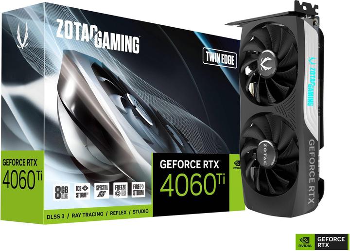 Image du produit Zotac GeForce RTX 4060Ti TwinEdge (8 Go)