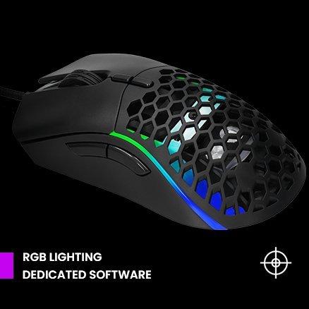 Immagine prodotto Preyon Mysz Hawk personalizzabile (PHC27B) (Cablato)
