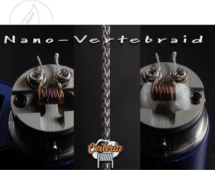 Produktbild Coileria Nano Verte-Braid MTL, Edelstahl 0.98Ohm (2 x)