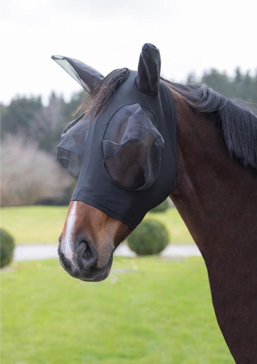 Image du produit Kerbl Masque anti-mouches FinoStrech noir, Cob