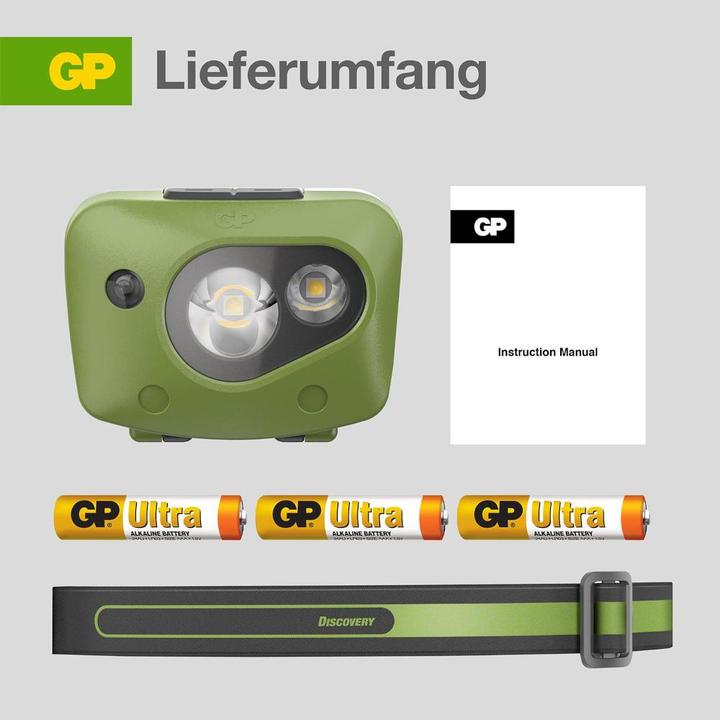 Actual product image GP Batteries GP Discovery Headlamp CH43 (300 lm)