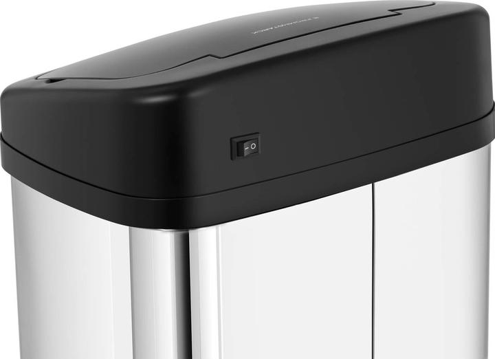 Actual product image Fromm & Starck Mülleimer mit Sensor automatischer Abfalleimer Edelstahl Müllbeutel eckig 40 L (40 l)