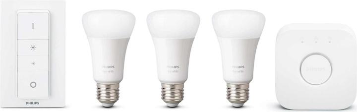 Produktbild Philips Hue White BT Starterset (E27, 9.50 W, 806 lm, 3 x, F)