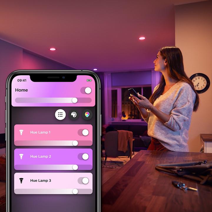 Produktbild Philips Hue White & Color Ambiance BT (GU10, 5.70 W, 350 lm, 2 x, G)