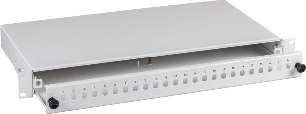 Actual product image EFB Elektronik Splice box 24SC(D) front pull-out, RAL7035, 1U