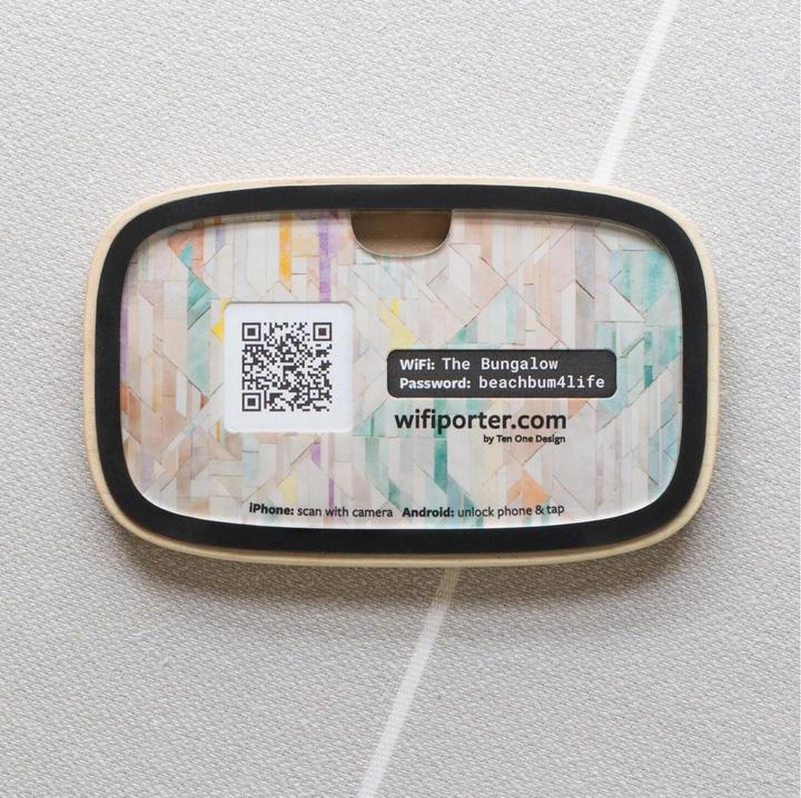 Actual product image Ten One Design Share Wifi Porter WiFi Guest Access via Camera & NFC (Cover)