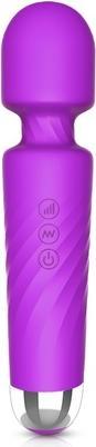 S-Hande Hero wand massager with 7 vibration modes and 4 Purple speeds