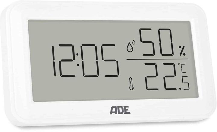 ADE Weather station thermo-hygrometer 15 cm, white, functions