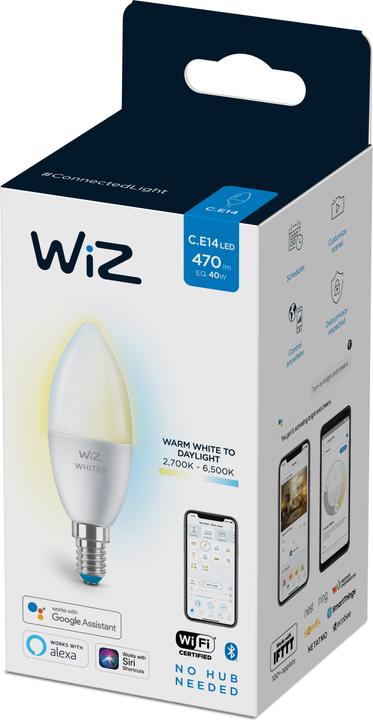 Produktbild WiZ Smart Bulb (E14, 4.80 W, 470 lm, 1 x, E)