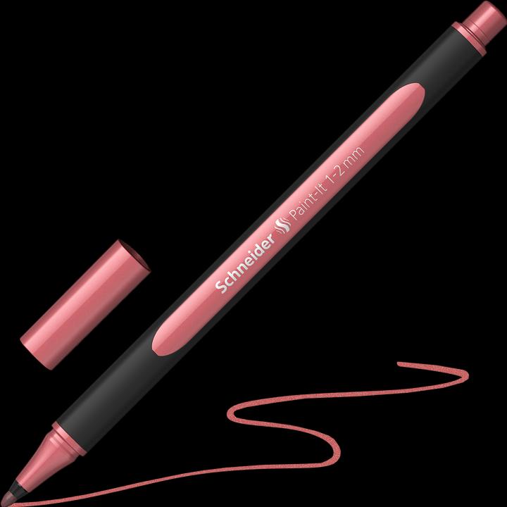 Produktbild Schneider Fineliner Metallicliner Paint-it Vintage Red (vintage red metallic, 1 x)