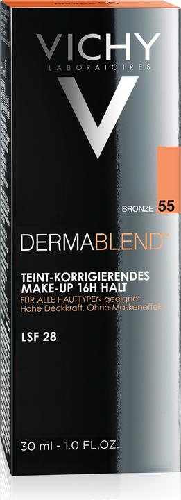 Actual product image Vichy Dermablend Complexion Correcting Make-up (55 Bronze)