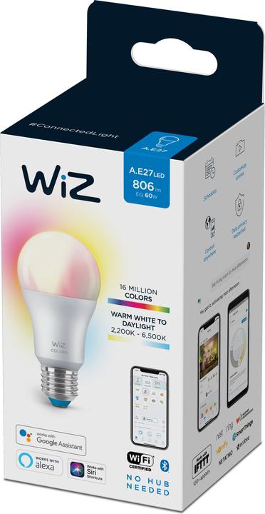 Image du produit WiZ DUPLIKAT Lampe 60W E27 forme standard (E27, 8 W, 806 lm, 1 x, F)