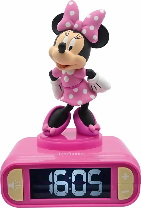 Lexibook Disney Minnie wekker met 3D nachtlicht figuur en speciale ringtones