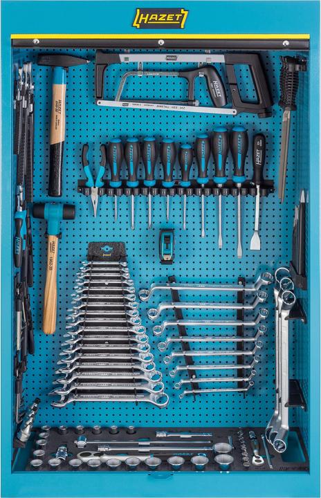 Produktbild HAZET Werkzeugschrank ∙ mit Sortiment 111/116 ∙ 0,5 x 23 - 1,6 x 10 ∙ 2 - 32 ∙ PH1 - PH2 ∙ PZ1 - PZ… (25 cm, 100 cm)