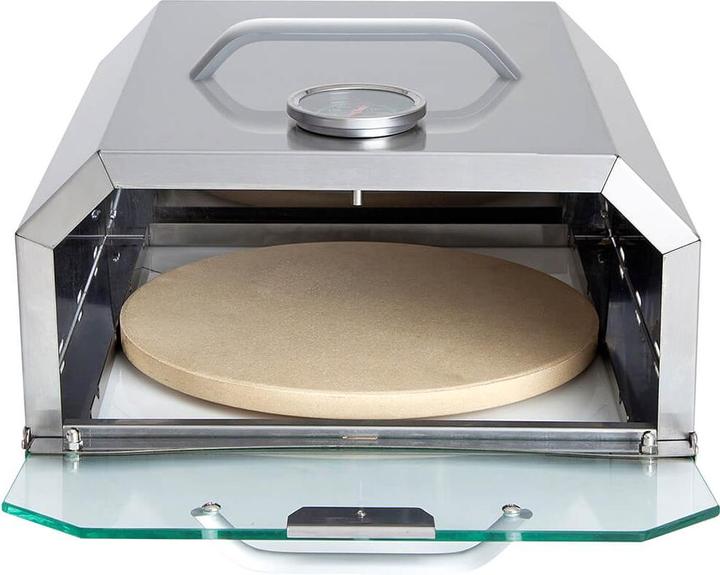 Actual product image Allgrill Stainless steel attachment for gas barbecues with PIZZABOXX square side burner