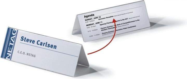 Actual product image Durable Acrylic table name plate