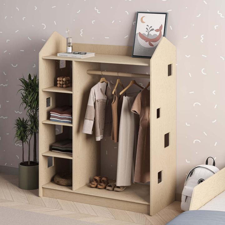 Produktbild Montessori ® Kinderkleiderschrank - Natura Monessori® by Busy Kids® (92 cm)