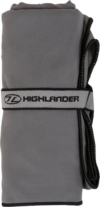 Actual product image Highlander Large Fibresoft Towel - Charcoal