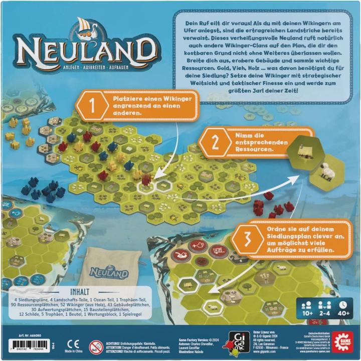 Actual product image Game Factory New territory (German)
