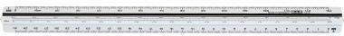 Actual product image M+r M + R triangular ruler 30.0 cm, silver/black (30 cm)