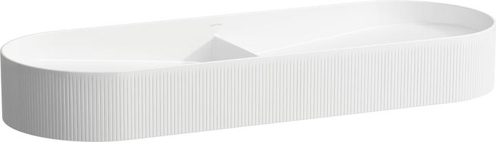 Produktbild Laufen Sonar Doppelwaschtisch-Schale mit Textur, ohne Hahnloch, ohne Überlauf, 1000x370mm, inkl. Ke (1015 mm, 157 mm)