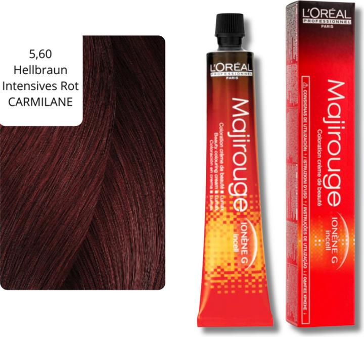 Immagine prodotto L'Oréal Professionnel Majirouge (5,60 Marrone chiaro Rosso intenso CARMILANO)