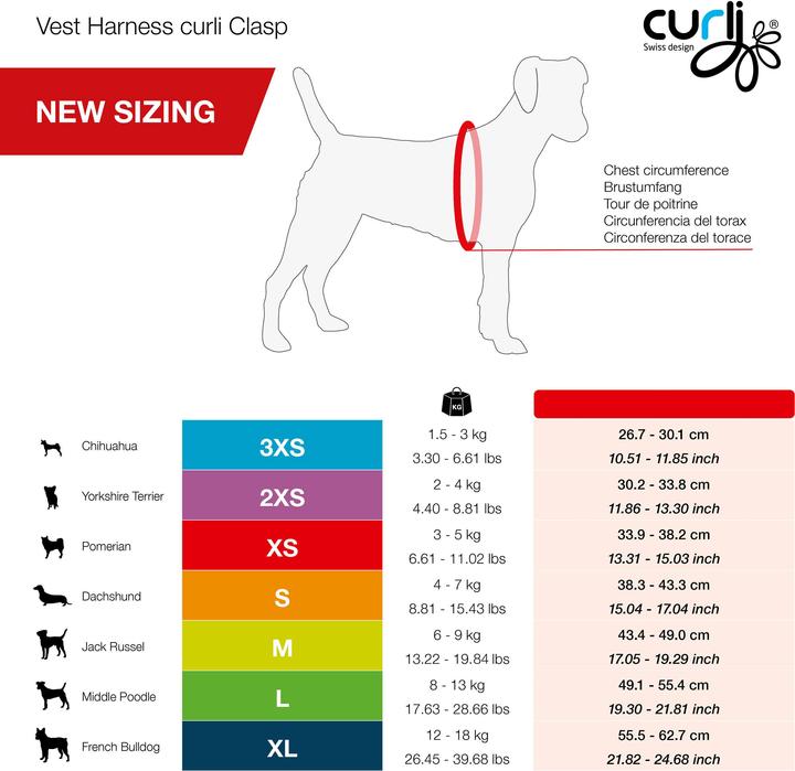 Image du produit Curli Harnais Vest Air-Mesh L SE24, Bleu Élémentaire (L, Chien, Général)