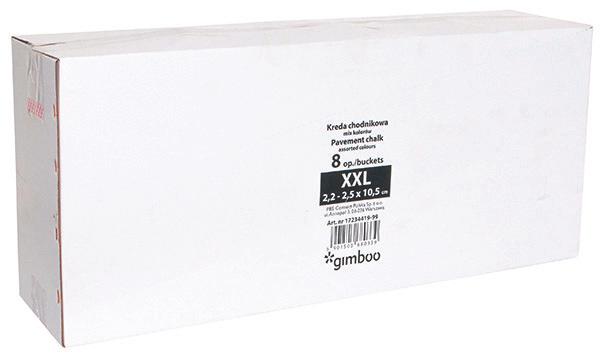 Produktbild Gimboo Strassenkreide xxl, im kunststoffeimer, 20 stk. (Mehrfarbig, 20 x)