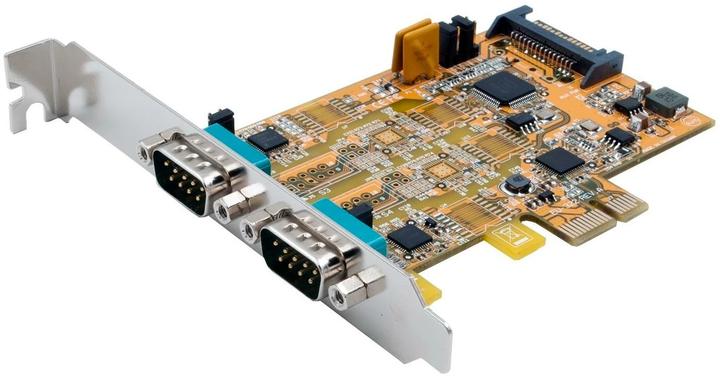 Immagine prodotto Exsys Scheda PCIe 2S Serial RS-232/422/485, POS regolabile (set di chip FTDI)