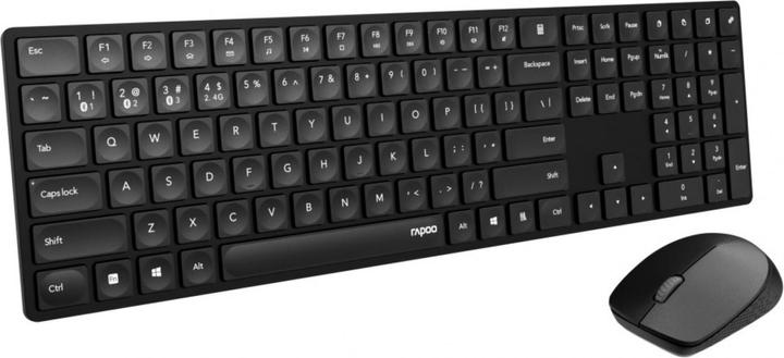 Actual product image Rapoo 8020M Black Wireless Multi-Mode Desk Set (DE, Cable)