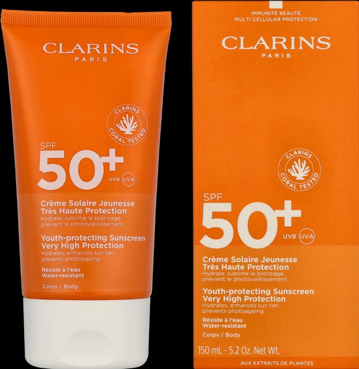 Actual product image Clarins Solaires Crème pour le Corps (Suntan cream, SPF 50, 150 ml)