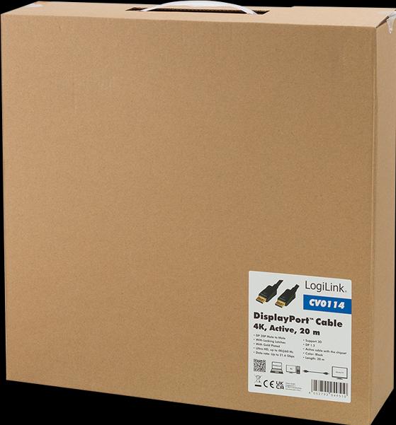 Immagine prodotto LogiLink DisplayPort — DisplayPort (20 m, DisplayPort)