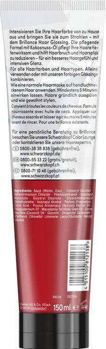 Actual product image Schwarzkopf Brillance Brillance Shine Treatment Hair Glossing (Transparent)