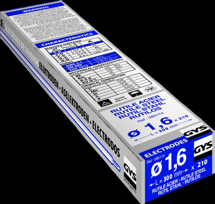 Actual product image GYS Rutile electrodes E6013
