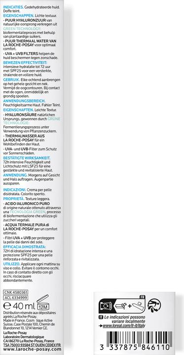 Produktbild La Roche Posay Hydraphase HA UV (40 ml, Tagescreme, SPF 25)
