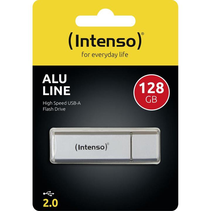 Actual product image Intenso 3521496 USB flash drive 128 GB USB type-A 2.0 silver (128 GB, USB-A)