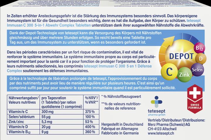 Produktbild Tetesept Immusan C 300 (32 Stück, Tabletten, 80 g)