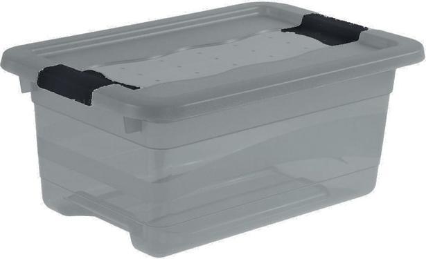 Produktbild keeeper Aufbewahrungsbox "cornelia", 4 Liter, crystal-grey (4 l)