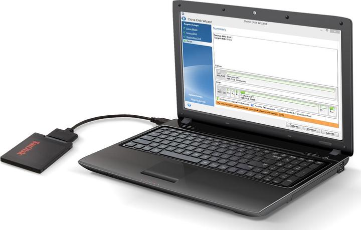 Actual product image SanDisk SSD Notebook Upgrade Kit