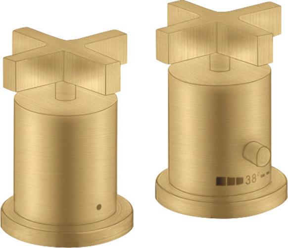 Produktbild Axor Citterio 2-Loch Wannenrandthermostat mit Kreuzgriffen