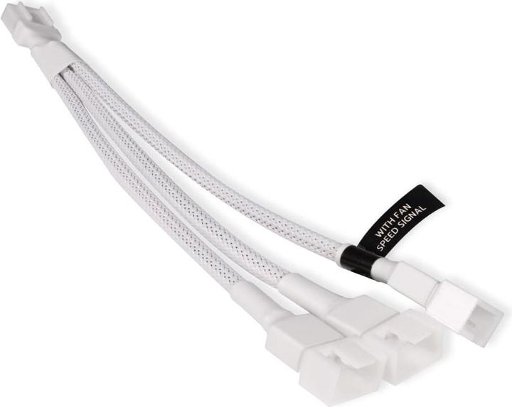 Alphacool LK Y-Splitter 4-Pin auf 3x 4-Pin PWM 15cm wei?? (3 Lüfter)