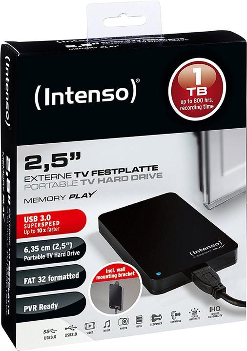 Actual product image Intenso Memory Play - TV hard disk (1 TB)