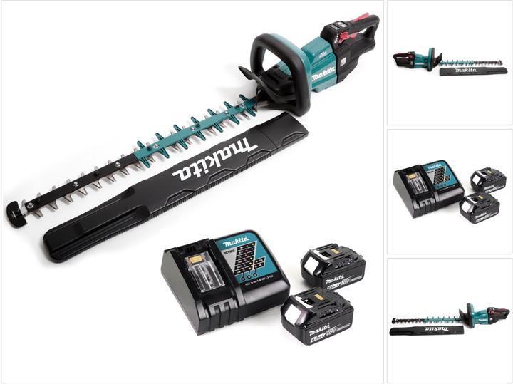 Produktbild Makita DUH 601 RG Akku Heckenschere 18V 60cm Brushless + 2x Akku 6,0Ah + Ladegerät (Akkuheckenschere)