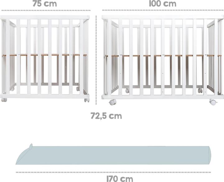 Produktbild Roba Laufgitter (75 cm, 100 cm, MDF)