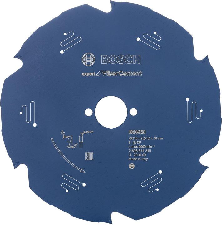 Produktbild Bosch Professional Zubehör Kreissägeblatt Expert for Fibre Cement, 210 x 30 x 2,2 mm, 6