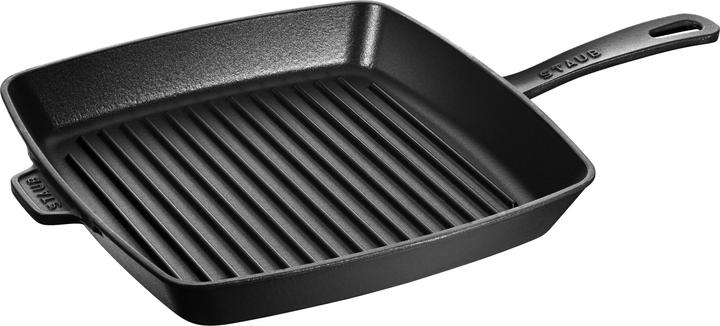 Staub Poêle à grillades américaine (30 cm, Poêle à grillades, Fonte)