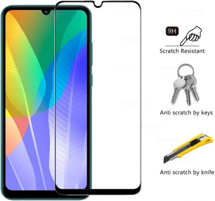 Produktbild Screenguard Huawei Y6p Full Screen Panzerglas Schutzfolie 2.5D 9H (1 Stück, Huawei Y6p)