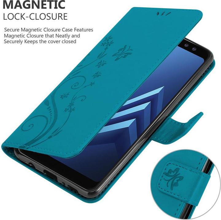 Immagine prodotto Cadorabo Copertina del libro a fiori (Samsung Galaxy A8 (2018))