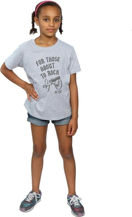 Produktbild AC/DC Girls For Those About To Rock Cannon TShirt aus Baumwolle (140, 146)