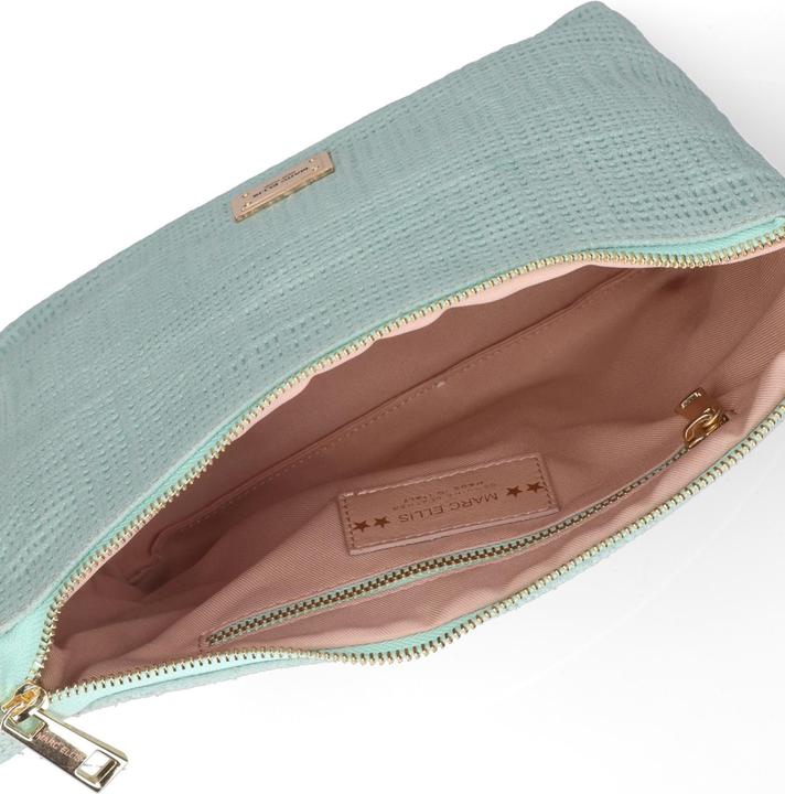 Actual product image Marc Ellis **Damen Schultertasche Made In Italy - Modell Isolde Chic - 100% Leder** - 15.0 X 19.5 X 8.0 Cm